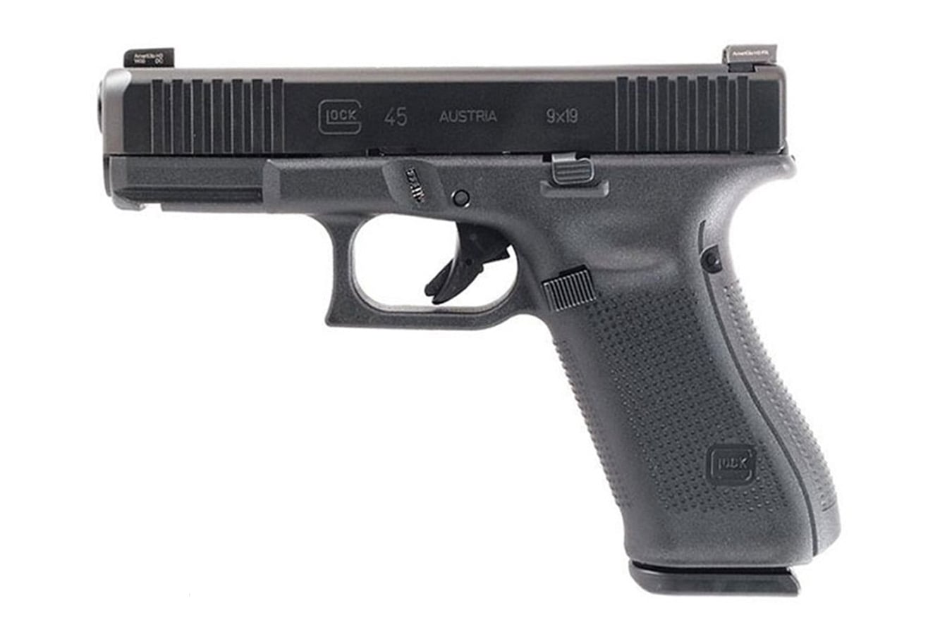 Glock 45 Gen5 9mm Full-Size Pistol with 17-Round Magazine and Ameriglo Bold Night Sights (LE)